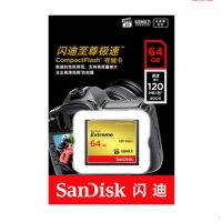 Sandisk闪迪64G CF卡800X 120M/S