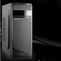银尔角斗士K11黑化台式电脑家用办公机箱支持走背线SSD长显卡