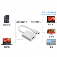USB3.0转HDMI转换器外置显卡投影仪接口