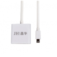 晶华 迷你dp转VGA高清视频转接线雷电苹果电脑电视投影仪连接线