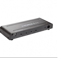 晶华HDMI5切1切换器5进1出分屏器4K高清集线器带电源带红外遥控五个主机一个显示器