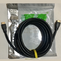 百泰 黑色皮面HDMI线高清线1.4版电视电脑连接线10米