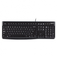 罗技K120有线键盘外接USB笔记本电脑台式机家用104键防水舒适耐用