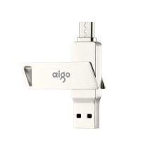 爱国者U盘 U350 64G手机电脑双用优盘TYPE-C优盘金属USB3.0