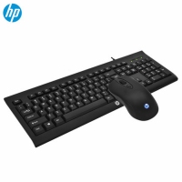HP/惠普km100 有线键盘鼠标套件 办公防水键鼠