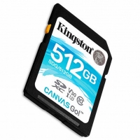 金士顿SD卡512G SDG3 170M/90M V30 4K 极速相机内存卡