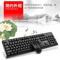 长城 E66 PRO 黑色 无线键盘鼠标套装 2.4G电视电脑笔记本一体机DIY商务通用