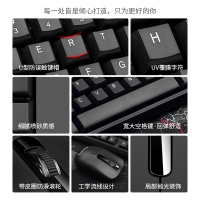 长城 E66 PRO 黑色 无线键盘鼠标套装 2.4G电视电脑笔记本一体机DIY商务通用