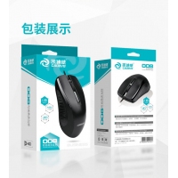 凯迪威M008 usb鼠标有线家用游戏台式加长线1.8米加重块