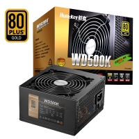 Huntkey/航嘉 WD500K金牌500W 电脑电源（80PLUS金牌/单路...