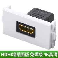 绿联20317 HDMI面板模块-直头 86型电视墙插座