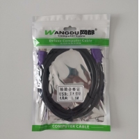 网都USB2.0 打印线 黑色1.5米