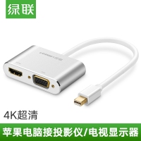 绿联20421 minidp转hdmi/vga转换器雷电投影仪电视苹果20421...