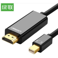 绿联10450 Mini DP转HDMI转换线 迷你dp雷电接口电脑接投影仪