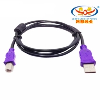 网都USB2.0 打印线 黑色3米