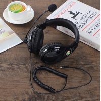 Salar/声籁 A566E手机平板电脑头戴式耳机弹簧线带麦降噪耳麦（黑色/粉色）