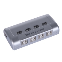 迈拓维矩SW241-CH 4进一出 自动USB共享器4口(带4条打印线)