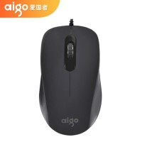 Aigo爱国者Q806电脑有线USB鼠标 经典办公商务游戏家用