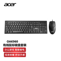 Acer/宏碁 OAK960黑色有线U+U套装