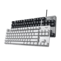 罗技K835（黑/白）有线真机械键盘办公游戏87键背光键帽 红轴