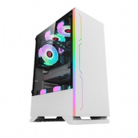 玩嘉罗宾I（白）灯条RGB电脑机箱钢化玻璃全侧透电源下置长显卡台式机箱