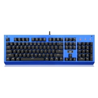 虹龙K860游戏电竞 蓝色 LK极光轴机械键盘网吧网咖有线电脑吃鸡lol