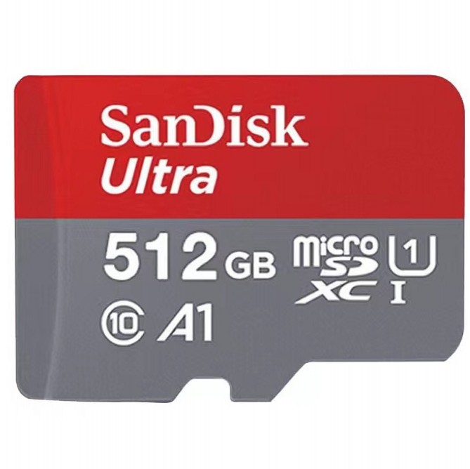 闪迪tf卡A1 512g （红灰） 150M/S高速手机内存卡