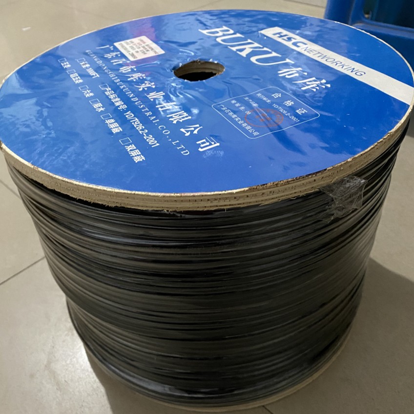 布库B650 轴装 铜包铝综合线 独丝加粗电源线2*0.75+4*0.48  足...