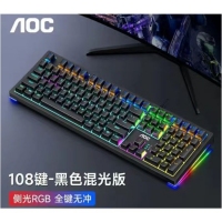 AOC【GK290黑色】青轴RGB发光机械键盘