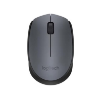 罗技（Logitech）M170 灰色 轻便型无线鼠标左右对称小巧型办公鼠标