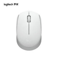 罗技（Logitech）M172 珍珠白 无线鼠标 办公鼠标左右手适用 双侧防滑纹理