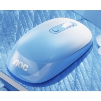 AOC【MS310兰色】静音无线鼠标