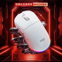 AOC【GM220白色】蓝牙三模无线鼠标