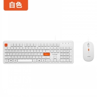 FOUNder 方正-KM310 有线键鼠套装 白色