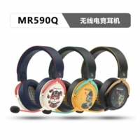双飞燕 野蛮部落 无线MR590Q （黑）逆行者 无线电竞耳机