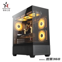 世纪之星 观景360 黑色 可大板 无立柱全海景房机箱