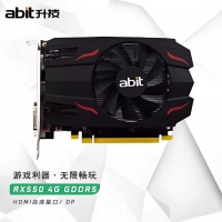 升技（abit）RX550 4G DDR5单风扇显卡