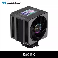 酷里奥S60 黑色 单塔双风扇2.8吋IPS显示屏显 6热管风冷风扇