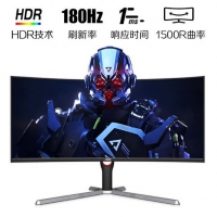 AOC CU34G3X 1500R曲面 34寸显示器 21:9带鱼屏  4K180Hz HDMI/DP/U3.2/Gen1接口