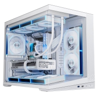 爱国者炫影G10 白色 机箱全景海景房MATX台式电脑360水冷
